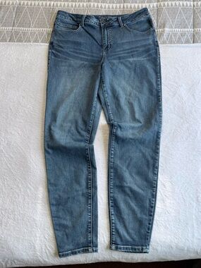 Plus Size Maurices Ever Flex Women's Jeans - Mid Wash Straight Leg 16 Long